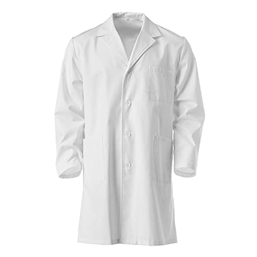 KODAMA Witte blouse Schoollaboratorium Chemie Kinderen Meisjes / Jongens 100% katoen Maat 12 jaar