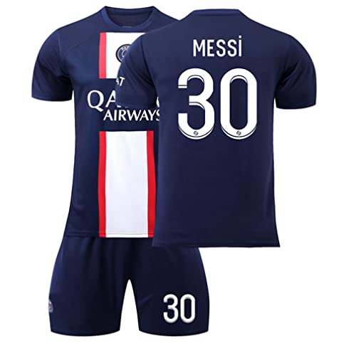 Generic Jeugd, kinder voetbalshirt, jongens shirt kit voetbalpak, voetbalshirt en -shorts set fan geschenk, T-shirt, 11-12 jaar