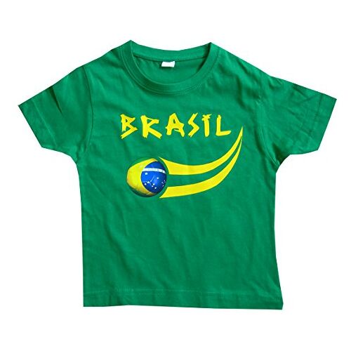 Supportershop T-shirt voor kinderen, groen, Brazilië, kindert-shirt, groen, Brazilië, voetbal