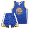 DaceStar Basketbalset voor kinderen, basketbalshirt voor kinderen, basketbalset voor jongens, basketbaltop + basketbalshorts 4-14 jaar, Blauw, 10–12 anni