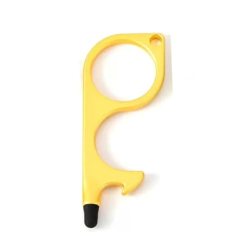 bicup Sleutelhanger, sleutelhanger, flesopener, sleutelhanger, 8 cm, geel