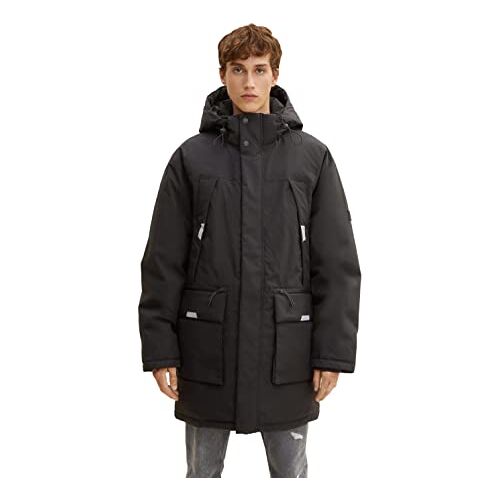 Tom Tailor Denim Mannen artic winterparka 1032436, 29999 Black, L