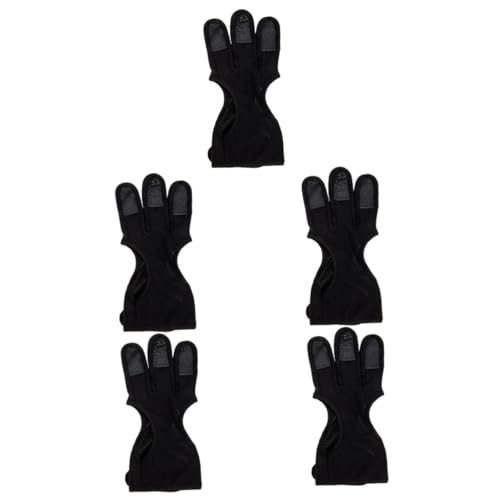 Sosoport 5Pcs Boogschieten Vinger Kraam Boogschieten Schieten Handschoenen Boogschieten Accessoires Boogschieten Wanten Professionele Schieten Handschoen Wanten Kinderen Drie Boogschieten