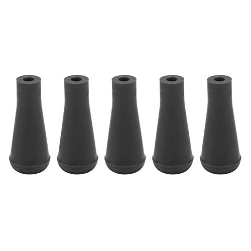 HYWHUYANG 5 stuks 6mm boogschietpijlen tips, zachte rubberen pijlpunten boogschieten jachtspel praktijk veiligheidspijlen Tips voor jagen schietpijlen trainingsapparatuur (Zwart)