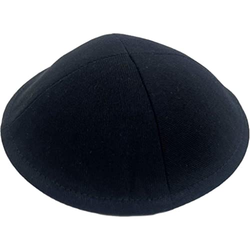 Wudaizhi Moderne Kippah Hoed voor Mannen Yarmulke Cap Joodse Yamaka Hoed Kippot voor Mannen Handgemaakte Joodse Yamaka Hoed Kippot Hoofd Cap Zwart, Zwart, 6.30-6.69inch/16-17cm