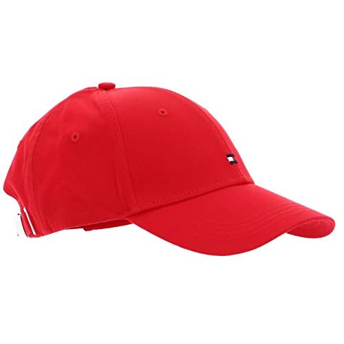 Tommy Hilfiger Dames Essential Vlag Cap, Vuurwerk Rood, One Size, Vuurwerk Rood, one size