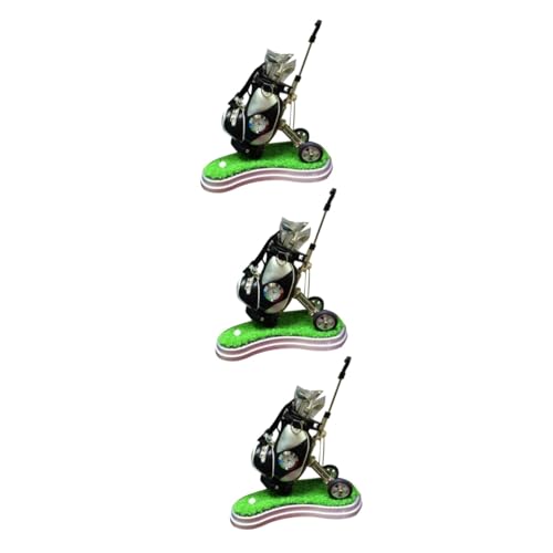 TEHAUX 3Pcs Zakenman Geschenken Pen Stand Golfen Geschenken Voor Mannen Golf Souvenirs Voor Mannen Relatiegeschenken Bureau Potlood Pennen Klok Souvenirs Geschenk Beeldje Heren