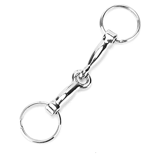 YUUGAA Paard Bits Sleutelhanger, Snaffle Bits Sleutelhanger Zinklegering Pelham Sleutelhanger Enkele Connector Paard Bit Sleutel Knoop