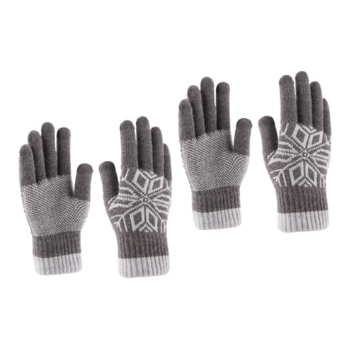 SHERCHPRY 2 Paar Verwarmde Handschoenen Voor Dames Motorhandschoenen Voor Dames Winter Fietshandschoenen Dik Thermische Handschoenen Fietshandschoenen Voor Heren Wanten Blijf Warm Mens