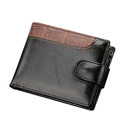 CCAFRET Herenportefeuilles Mannen Portefeuilles Patchwork Leren Korte Mannelijke Portemonnee Met Coin Pocket Card Houder Trifold Portefeuille Mannen Koppeling Money Bag