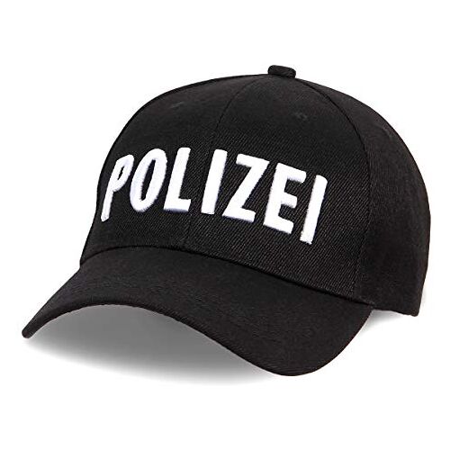 Alsino Baseball Cap Politie Käppi Cap Politie Cap verstelbaar van katoen, Cap-260 zwart, Eén maat