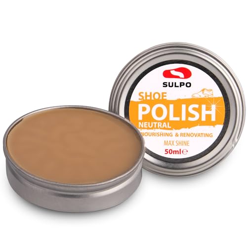 SULPO Schoensmeer kleurloos Lederonderhoud voor schoenen Schoenonderhoud Schoenwas Impregnatie & reparatie Schoenreparatiepasta Glad lederonderhoud Schoenpoets blik 50ml