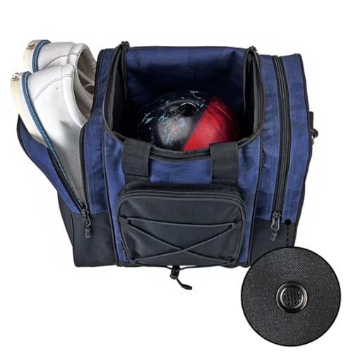 Generic Bowlingtassen 1 bal, bowlingtas met enkele bal   Enkele bowlingbalhouder,Multifunctionele handtas met verstelbare riem, gevoerd vak, geschikt voor bowlingbalschoenen voor dames en heren