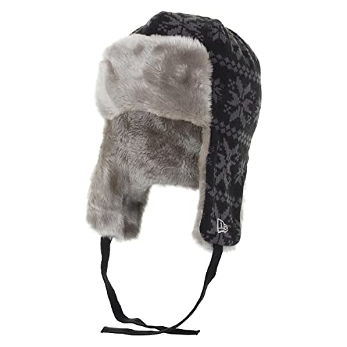 New Era Wintermuts voor kinderen, beanie Trapper, antraciet, 6-12 jaar