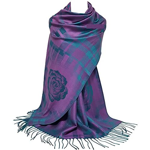 GFM Bloemmotief Pashmina Style Sjaal Sjaal (FRL3), 2024-litl-lila, L