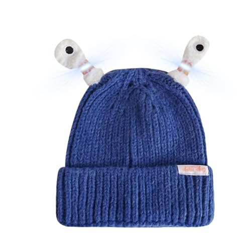 Youpo Damesmutsen voor de winter Glow Knit Beanie Caps met grappige buigbare tentakels Comfortabele gebreide mutsen voor heren en dames, wintermuts