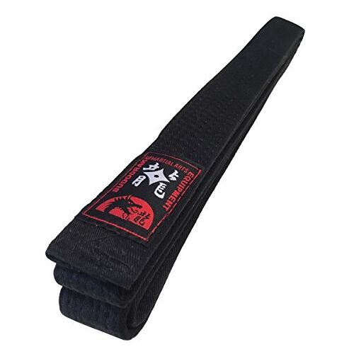 Budodrake Zwarte riem 4 cm breed, Karate Judo Taekwondo Aikido zwarte riem (260)