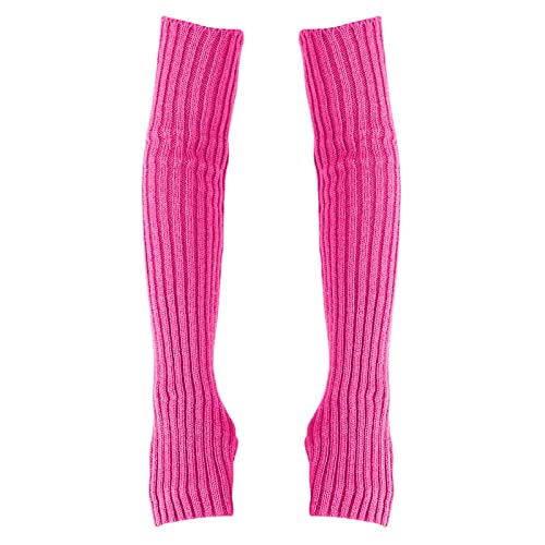 EUBEISAQI Winterarmwarmers Vingerloze armwarmers met halve vingers,warme armwarmers Superzachte lange vingerloze handschoenen voor dames Edorro