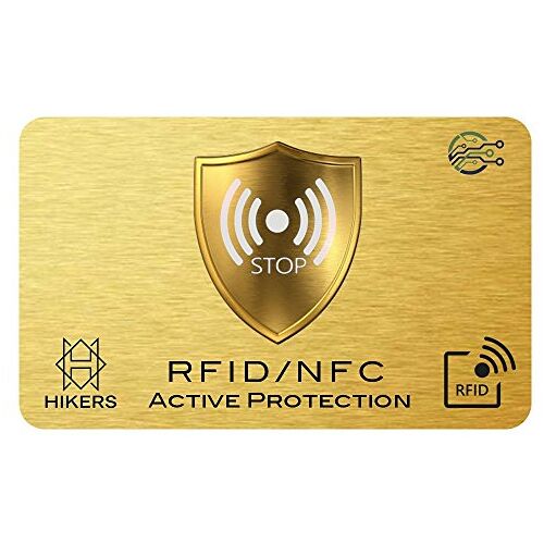 HIKERS 3 Anti RFID/NFC kaart, Bescherming van contactloze bankkaarten, Gedaan met hoesjes en etuis, Portefeuille wordt volledig beschermd, Kredietkaart, Betaalkaarten, Paspoort, RFID blokkering