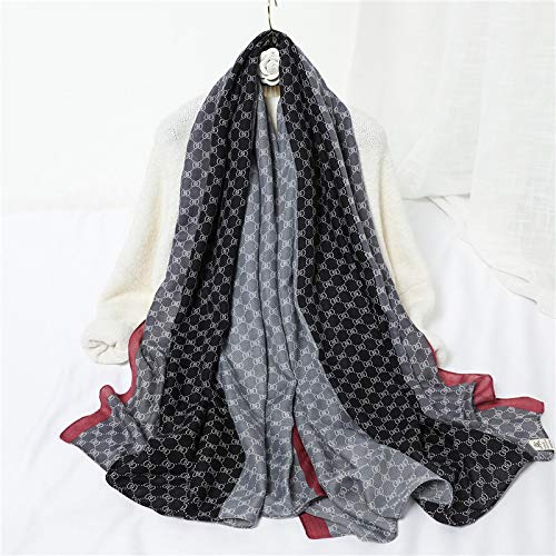 FBFG women sjaal plaid print katoenen hijaabs sjaals voor dames sjaals en wraps pashmina stola 180x90 cm M23-3
