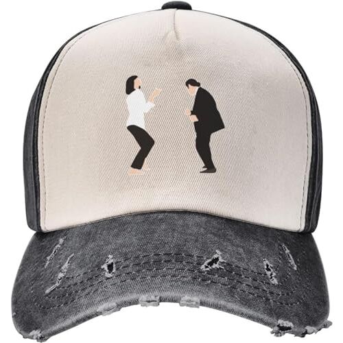 GPMZZMIX Baseball Cap Hiphop Zonnehoed Pulp Fictie Baseball Cap Accessoires Vintage Verontruste Katoen Casquette Hoofddeksels Mannen Vrouwen Zomer Gift Hoeden Cap Gift, Kleur, M