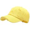 THEPOS Verontruste Verontruste Ripped Baseball Cap Mannen Zomer Hiphop All-Match Soft Top Gebogen Eave Zonnescherm Cap Vrouwen (Color : Yellow, Size : One size)