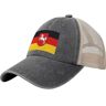 YMLHAQ Vlag van Nedersaksen Mesh Trucker Hat Mesh Snapback,Trendy Cowboypet voor sport en hoofddeksels, Diepe Heide, one size