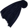 LORENZO CANA Pashmina dames sjaal sjaal 100% kasjmier licht knuffelzacht kasjmier sjaal kasjmier doek kasjmier pashmina effen donkerblauw 78311, Blau