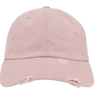 Flexfit Unisex Low Profile Destroyed Caps, roze, One size Flexfit Unisex Low Profile Destroyed Caps, roze, One size