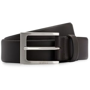 Boss Heren Barnabie riem met gesp in nappaleer, Nieuw Dark Brown203, 85 Boss Heren Barnabie riem met gesp in nappaleer, Nieuw Dark Brown203, 85