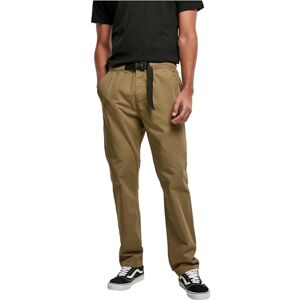 Urban Classics Herenbroek met rechte pijpen en riem, tiniolive, 32 Urban Classics Herenbroek met rechte pijpen en riem, tiniolive, 32