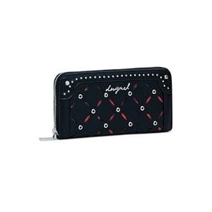 Desigual portemonnee Mone Yankee Fiona Long Wallet Black zwart Desigual portemonnee Mone Yankee Fiona Long Wallet Black zwart