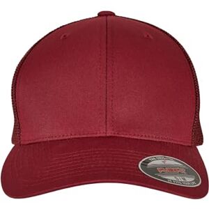 Flexfit Uniseks truckerpet met vast frontpaneel en flexibele band aan de binnenkant, zonder sluiting, luchtdoorlatende mesh-achterkant, eenheidsmaat, cranberry, L-XL Flexfit Uniseks truckerpet met vast frontpaneel en flexibele band aan de binnenkant, zonder sluiting, luchtdoorlatende mesh-achterkant, eenheidsmaat, cranberry, L-XL