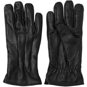 JACK & JONES mannen handschoenen leer handschoenen, zwart, S JACK & JONES mannen handschoenen leer handschoenen, zwart, S