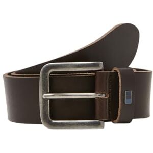 JACK & JONES Casual leren riem Klassieke lederen riem met gaatjes JACFLAG LEDEREN RIEM 4 CM NOOS, Colour:Dark brown, Size:80 JACK & JONES Casual leren riem Klassieke lederen riem met gaatjes JACFLAG LEDEREN RIEM 4 CM NOOS, Colour:Dark brown, Size:80