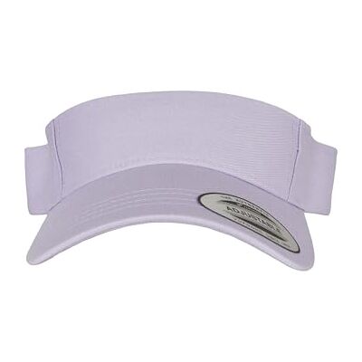 Flexfit Yupoong Gebogen vizier voor dames en heren, uniseks, zonneklep met klittenbandsluiting, lila (lilac), One size Flexfit Yupoong Gebogen vizier voor dames en heren, uniseks, zonneklep met klittenbandsluiting, lila (lilac), One size