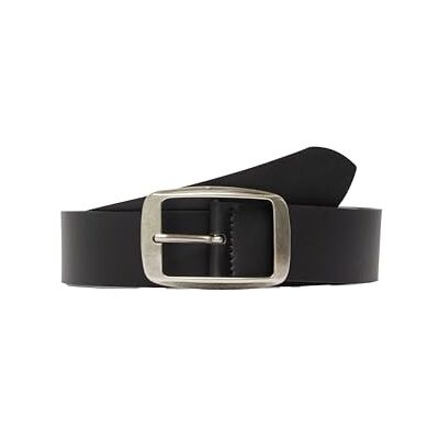 s.Oliver Leren riem met vierkante sluiting, zwart, 95 s.Oliver Leren riem met vierkante sluiting, zwart, 95