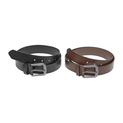 Urban Classics Men's TB7216A-Easy synthetisch leer 2-pack riem, zwart/zilver/bruin/zilver, L/XL, zwart/zilver/bruin/zilver, L-XL Urban Classics Men's TB7216A-Easy synthetisch leer 2-pack riem, zwart/zilver/bruin/zilver, L/XL, zwart/zilver/bruin/zilver, L-XL
