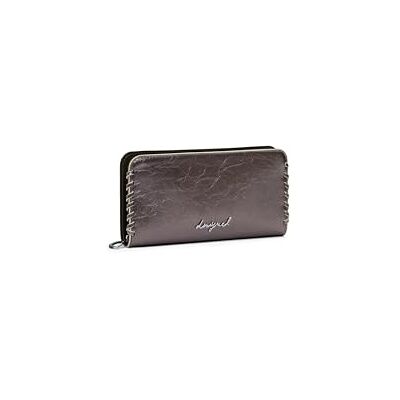Desigual portemonnee Mone Capsule Tiny Fiona Long Wallet Plata Oscura mauve Desigual portemonnee Mone Capsule Tiny Fiona Long Wallet Plata Oscura mauve