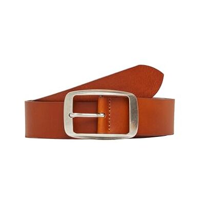 s.Oliver Leren riem met vierkante sluiting, kaneel, 95 s.Oliver Leren riem met vierkante sluiting, kaneel, 95