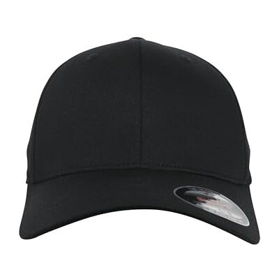 Flexfit Unisex Organic Cotton Baseball Cap, zwart, S-M Flexfit Unisex Organic Cotton Baseball Cap, zwart, S-M