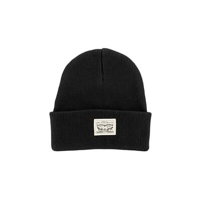 Levi's Backpatch Beanie, Regular Black, One Men, Regular Black, One Size Levi's Backpatch Beanie, Regular Black, One Men, Regular Black, One Size