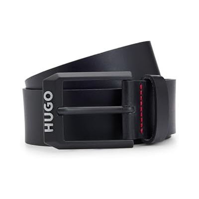 HUGO Gelio leren riem voor heren, zwart, L, Zwart, L HUGO Gelio leren riem voor heren, zwart, L, Zwart, L