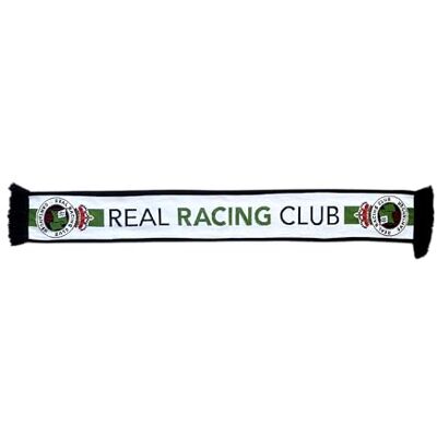 Real Racing Club Hoogwaardige witte sjaal Real Racing Club Hoogwaardige witte sjaal