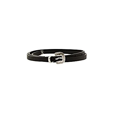 ESPRIT Smalle leren riem, zwart, 80 ESPRIT Smalle leren riem, zwart, 80