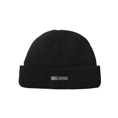 SealSkinz Standaard Outdoor Langham Waterdichte Koud Weer Beanie Hoed Zwart, Zwart, S-M SealSkinz Standaard Outdoor Langham Waterdichte Koud Weer Beanie Hoed Zwart, Zwart, S-M