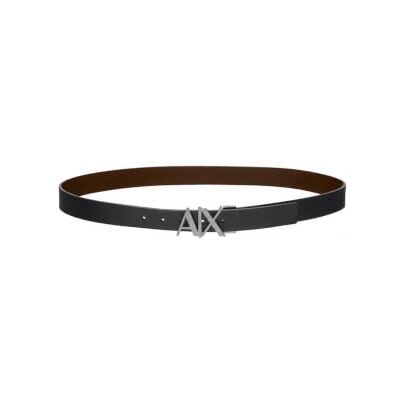 Giorgio Armani Split Leather Double Sided Logo Riem heren Riem Giorgio Armani Split Leather Double Sided Logo Riem heren Riem