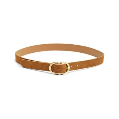 PIECES Pcjuva Suede Jeans Belt Noos Damesriem, Cognac/Detail: Geborstelde gouden gesp., 80 PIECES Pcjuva Suede Jeans Belt Noos Damesriem, Cognac/Detail: Geborstelde gouden gesp., 80