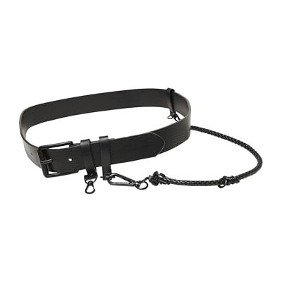 Urban Classics Uniseks kunstleren riem met sleutelhanger, zwart, L/XL Urban Classics Uniseks kunstleren riem met sleutelhanger, zwart, L/XL