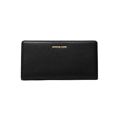 Michael Kors Dames Lg Slim Snap Wallet Bag, zwart, Eén Maat Michael Kors Dames Lg Slim Snap Wallet Bag, zwart, Eén Maat
